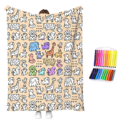 🎉 Sonderangebot dieser Woche – 50 % RABATT ✨🎨 Kreatives gemütliches Mal‑Decken‑Set