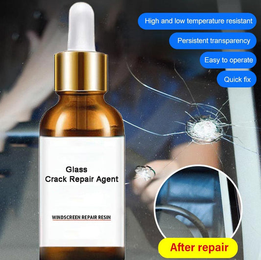 🔧 LIMITIERTER 50% RABATT! Glasriss Reparaturharz für Autoscheiben – Einfache Selbstverwendung, temperaturbeständig, klare unsichtbare Reparatur von Steinschlägen und Rissen