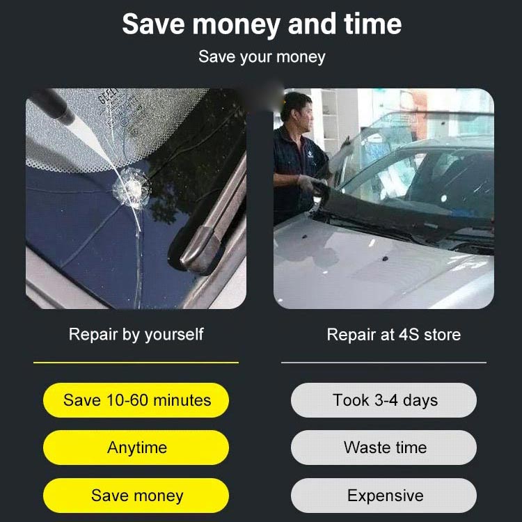 🔧 LIMITIERTER 50% RABATT! Glasriss Reparaturharz für Autoscheiben – Einfache Selbstverwendung, temperaturbeständig, klare unsichtbare Reparatur von Steinschlägen und Rissen