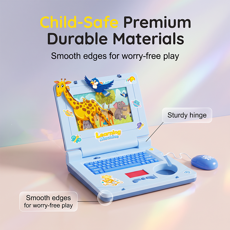 💻 50% RABATT! 🧸 Interaktiver Simulations-Spielzeug-Laptop – Lichter, Töne & Lernspiele – Fördert spielerisch Kreativität & Motorik bei Kindern 🎵