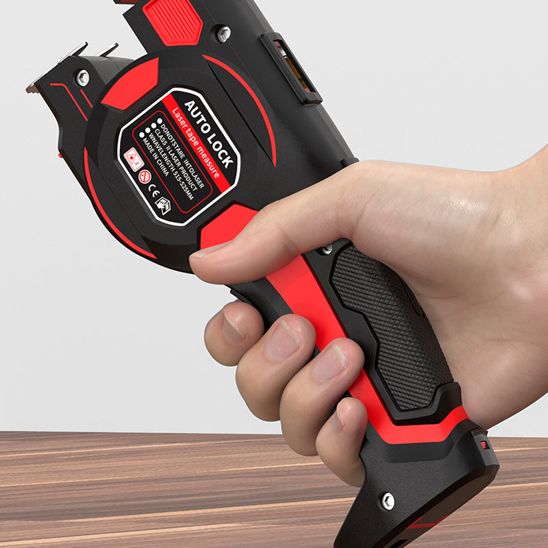 📏🔲 2-in-1 Maßband mit Laser – grüne Linie, Wasserwaage, automatische Arretierung – präzises Messen leicht gemacht! ✨