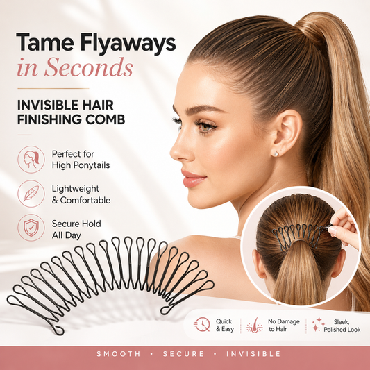 💇‍♀️✨ Flexibler Unsichtbar-Haarspangenkamm – unsichtbar, flexibel, rutschfest – für sofortigen, perfekten Halt! 🌟