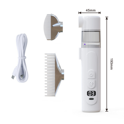 🐶⚡ Elektrischer Fellpflege-Kamm – 2-in-1, USB-C, sanft – loses Fell & Verfilzungen entfernt! ✨