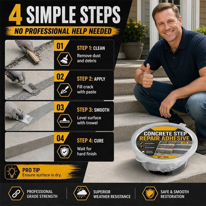 🥳2026 HOT SALE🥳💞Über 50.000 verkaufte Exemplare!🧰🛠️ Klebstoff zur Reparatur von Betonstufen