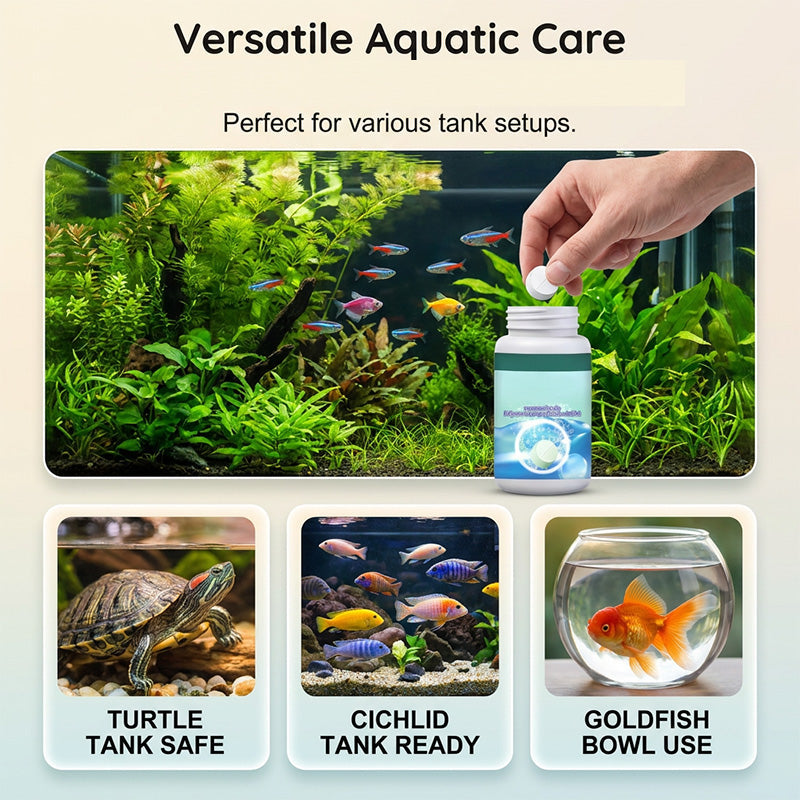 Brausetabletten für kristallklare Aquarien