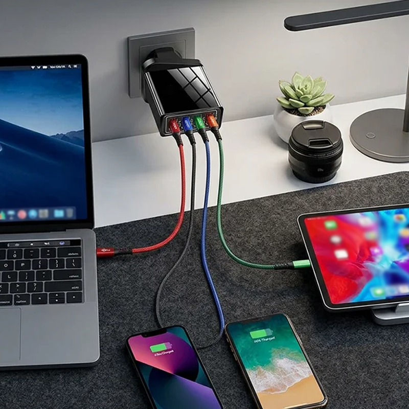 🔥 Heute -50 %! 🔌 Universal 4-in-1 USB-Netzadapter