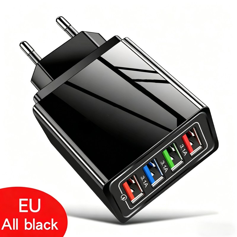 🔥 Heute -50 %! 🔌 Universal 4-in-1 USB-Netzadapter