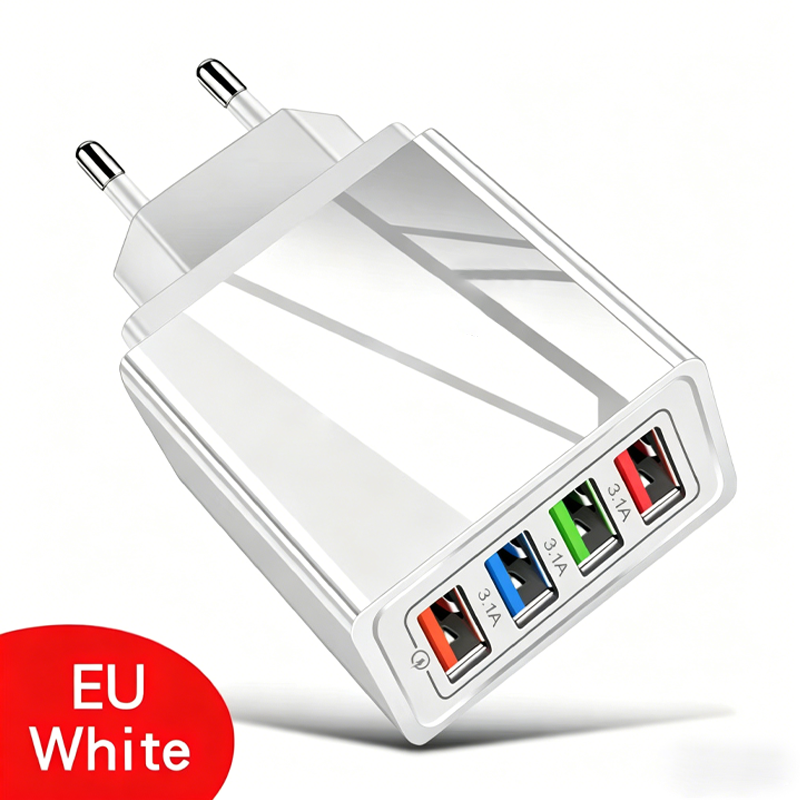 🔥 Heute -50 %! 🔌 Universal 4-in-1 USB-Netzadapter