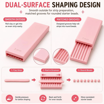 🎨🔵 3D-Tonkugel-Formset – 4 Größen, doppelseitig – für perfekte Nagelkunst & Mini-Charms! ✨
