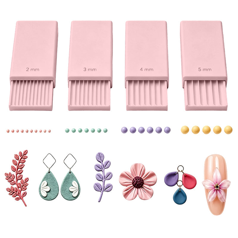 🎨🔵 3D-Tonkugel-Formset – 4 Größen, doppelseitig – für perfekte Nagelkunst & Mini-Charms! ✨
