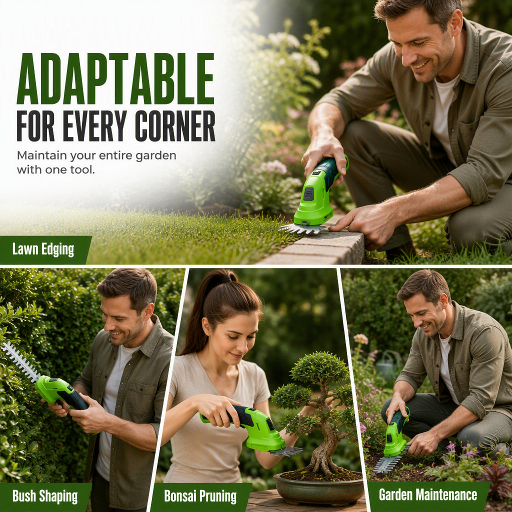🔥 Heute -50 %! 🌿 Tragbares Heckenscheren-Set für Gartenarbeiten