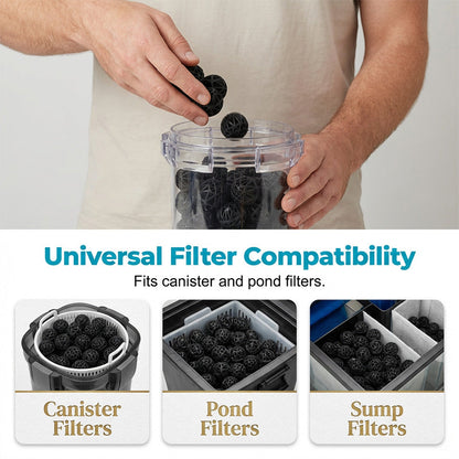 🐟🔵 Aquarium Bio-Balls – 800–1500㎡/L, porös, wiederverwendbar – für klares, gesundes Wasser! 🌊