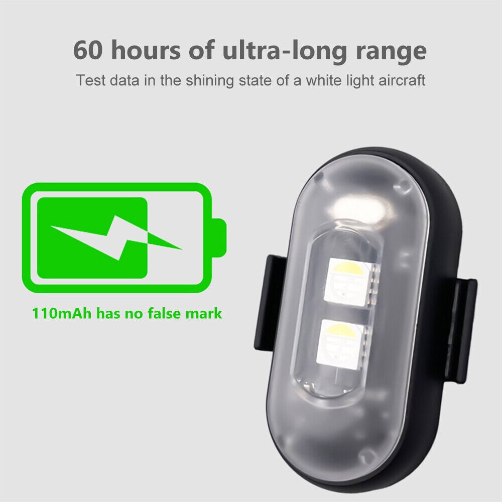 💡🌈 8 Farben LED-Blitzleuchte – USB, wasserdicht, Fernbedienung – für Auto, Drohne, Motorrad & mehr! 🚗