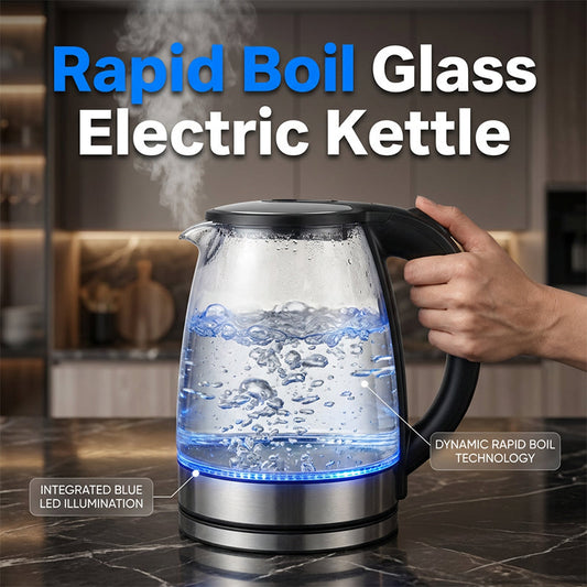 🔥 Heute -50 %! 💧 Glas-Wasserkocher mit LED-Beleuchtung