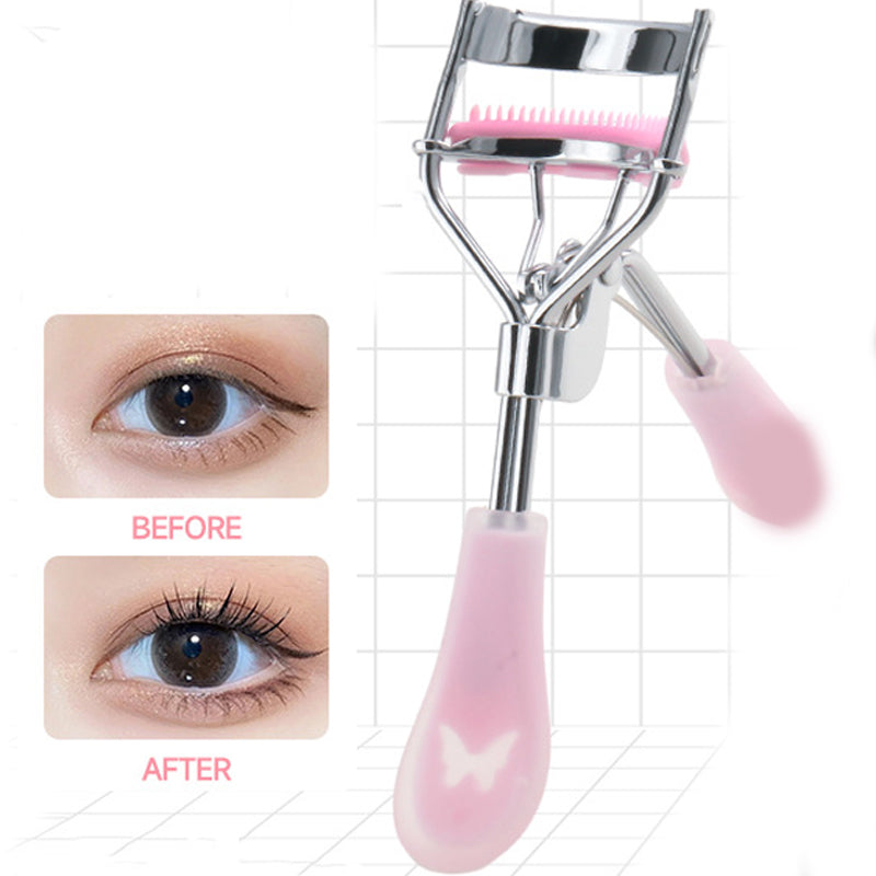 Professionelle Präzisions-Wimpernzange mit Kamm