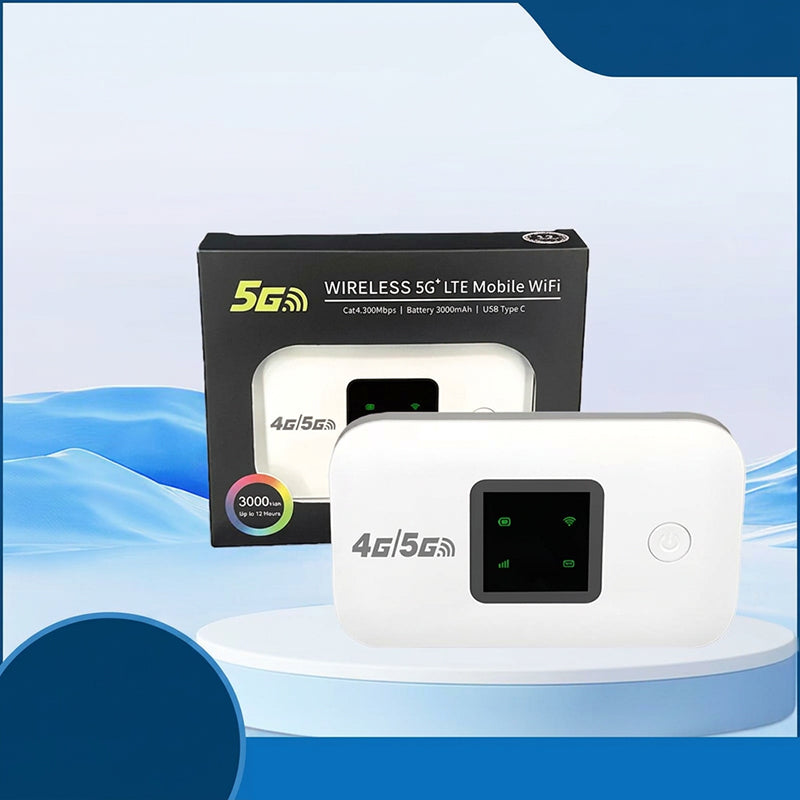📶🌍 Mobiler 5G-LTE-WLAN-Router – vertragsfrei, 140 Länder, 10 Geräte – überall Highspeed-Internet! ⚡