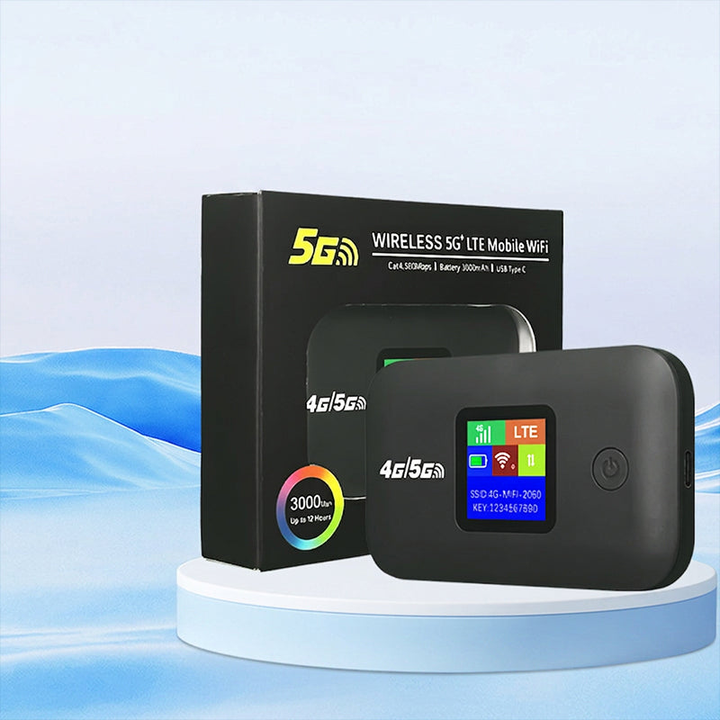 📶🌍 Mobiler 5G-LTE-WLAN-Router – vertragsfrei, 140 Länder, 10 Geräte – überall Highspeed-Internet! ⚡