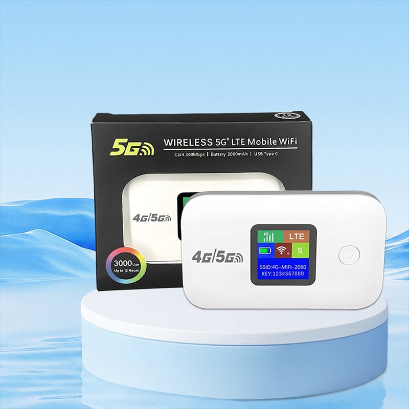 📶🌍 Mobiler 5G-LTE-WLAN-Router – vertragsfrei, 140 Länder, 10 Geräte – überall Highspeed-Internet! ⚡