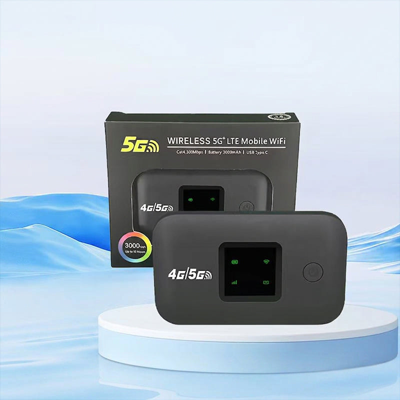 📶🌍 Mobiler 5G-LTE-WLAN-Router – vertragsfrei, 140 Länder, 10 Geräte – überall Highspeed-Internet! ⚡