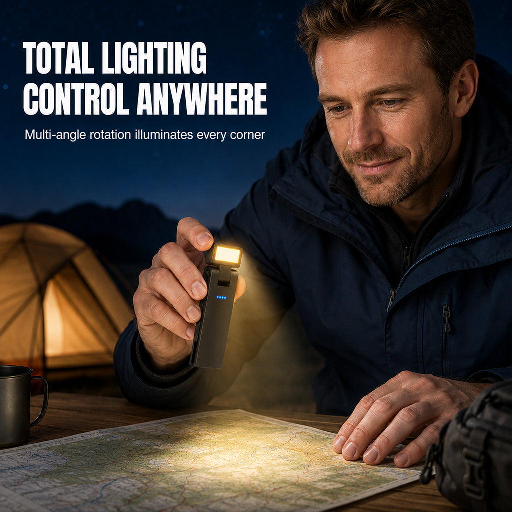 💡🧲 COB-Arbeitsleuchte – 3300 Lumen, Magnetfuß, USB-C – hell, leicht & vielseitig! ⚡