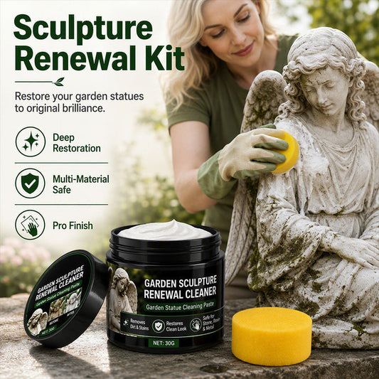 ✨🔥 1+1 gratis🪨 Reinigungspaste für Gartenstatuen – entfernt Schmutz & Grünbelag – bringt alten Glanz zurück! 🌸