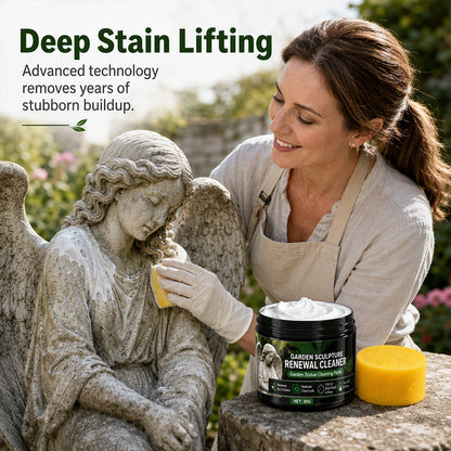 ✨🔥 1+1 gratis🪨 Reinigungspaste für Gartenstatuen – entfernt Schmutz & Grünbelag – bringt alten Glanz zurück! 🌸