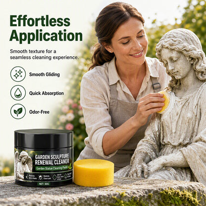 ✨🔥 1+1 gratis🪨 Reinigungspaste für Gartenstatuen – entfernt Schmutz & Grünbelag – bringt alten Glanz zurück! 🌸