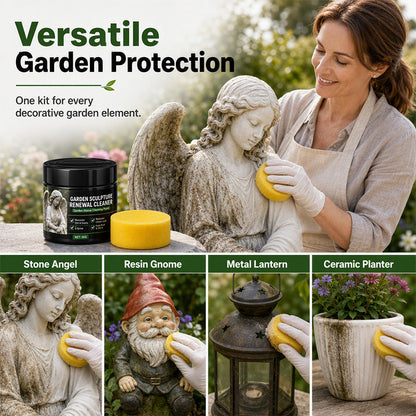 ✨🔥 1+1 gratis🪨 Reinigungspaste für Gartenstatuen – entfernt Schmutz & Grünbelag – bringt alten Glanz zurück! 🌸