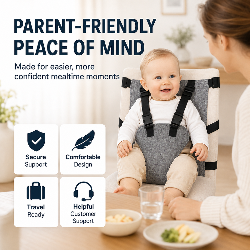 👶 Tragbarer Sicherheitsgurt für Babyhochstühle