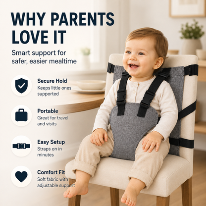 👶 Tragbarer Sicherheitsgurt für Babyhochstühle