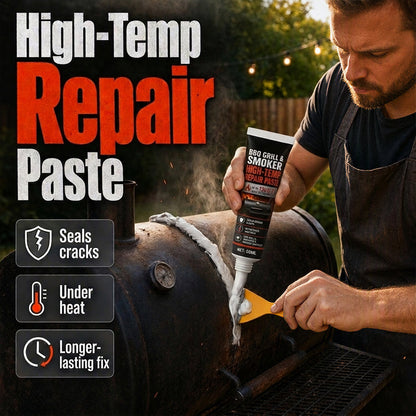 🛠️🔥 Reparaturpaste für Grill & Smoker – hitzebeständig bis 1200°C – inkl. Schaber! ✨