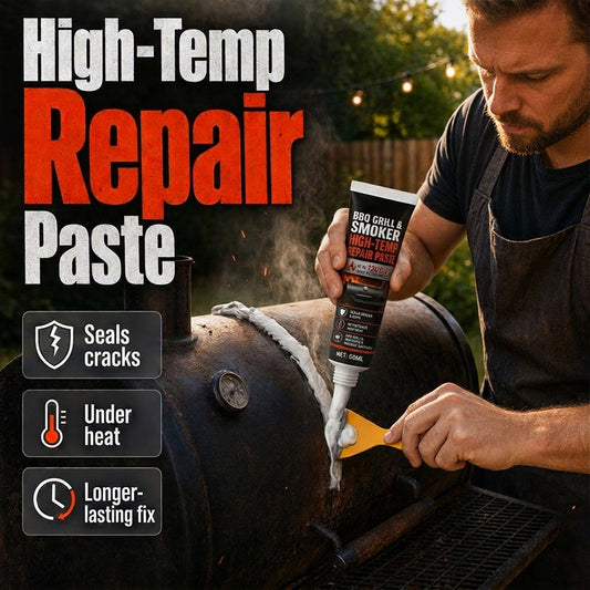 🛠️🔥 Reparaturpaste für Grill & Smoker – hitzebeständig bis 1200°C – inkl. Schaber! ✨