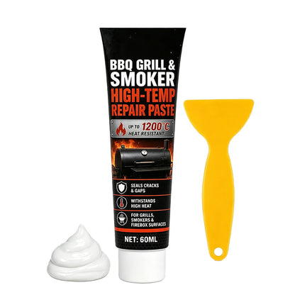 🛠️🔥 Reparaturpaste für Grill & Smoker – hitzebeständig bis 1200°C – inkl. Schaber! ✨