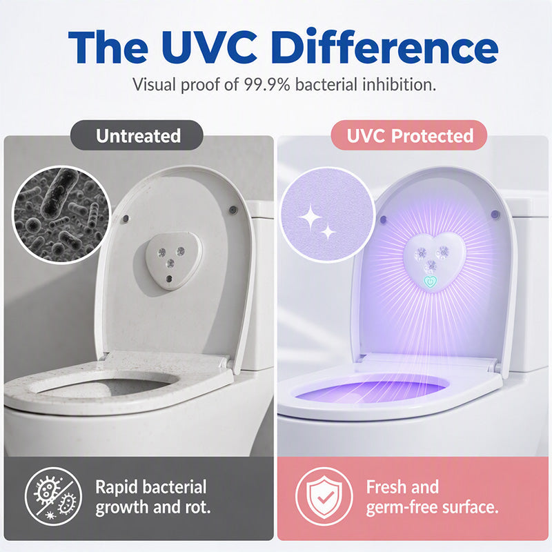 🚽🔬 UVC-Sterilisationslampe – intelligent, kabellos, automatisch – für maximale Hygiene im Bad! 🌿
