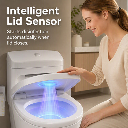 🚽🔬 UVC-Sterilisationslampe – intelligent, kabellos, automatisch – für maximale Hygiene im Bad! 🌿