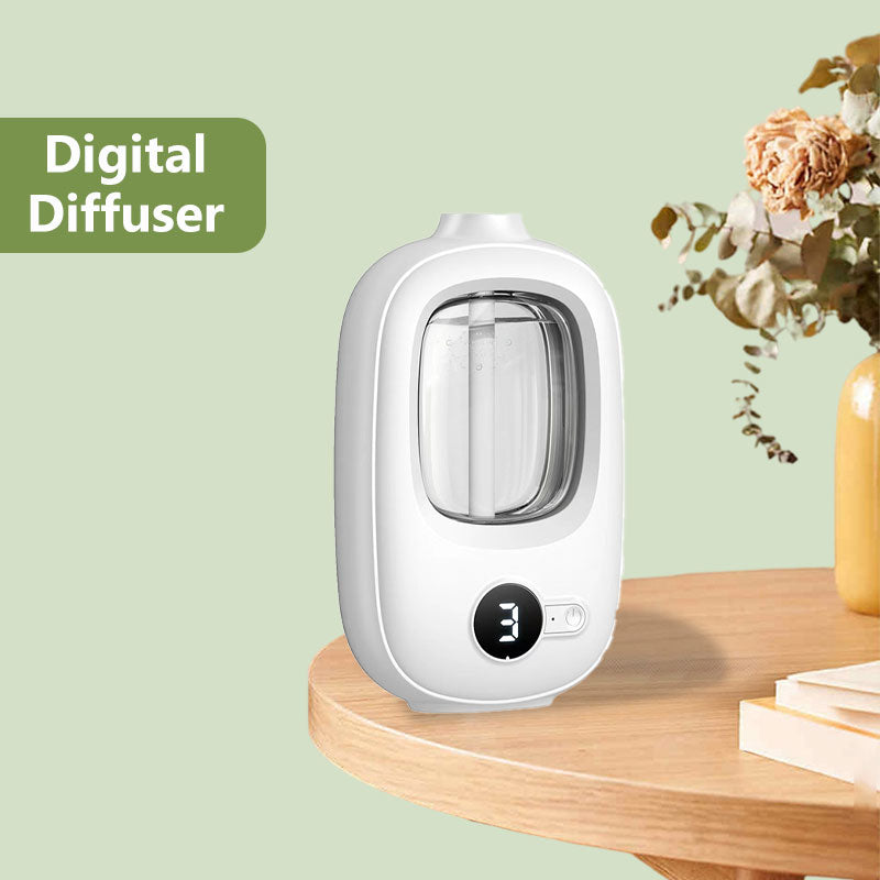 ✨50 % RABATT✨🎶Automatischer Aromatherapie-Diffusor 🌿✨ | Ultraschall-Zerstäubung · Zeitgesteuertes Sprühen · Smart Display · Wand- & Tischmontage