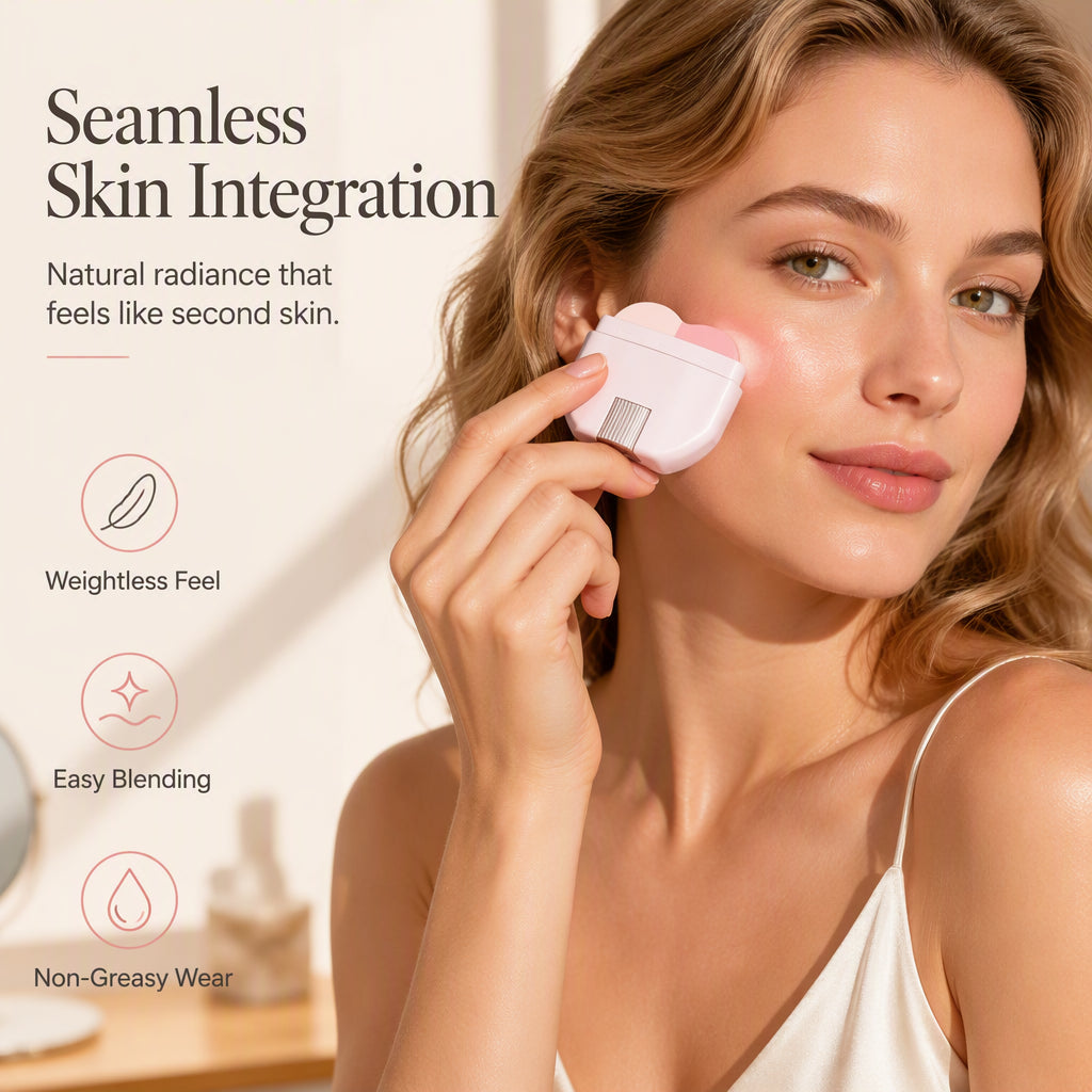 🌟2‑in‑1 Highlighter‑ und Rouge‑à‑Joues‑Stick, langanhaltend, natürlicher strahlender Teint in einem Handgriff