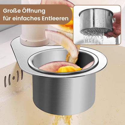 🧺🛠️ Vielseitiger Hänge-Siebkorb – rostfrei, platzsparend, stabil – für Spüle & Arbeitsplatte! 🌟