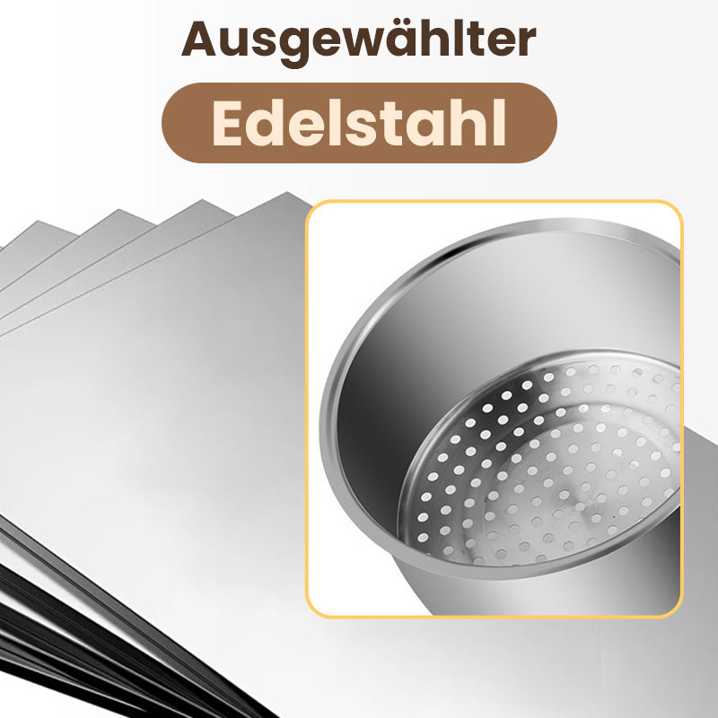 🧺🛠️ Vielseitiger Hänge-Siebkorb – rostfrei, platzsparend, stabil – für Spüle & Arbeitsplatte! 🌟