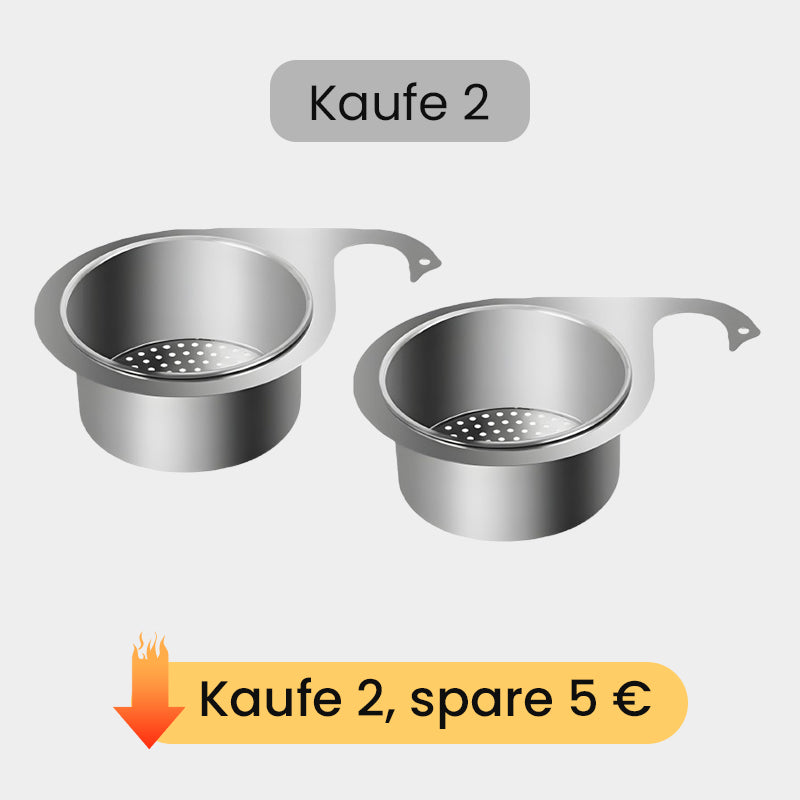 🧺🛠️ Vielseitiger Hänge-Siebkorb – rostfrei, platzsparend, stabil – für Spüle & Arbeitsplatte! 🌟