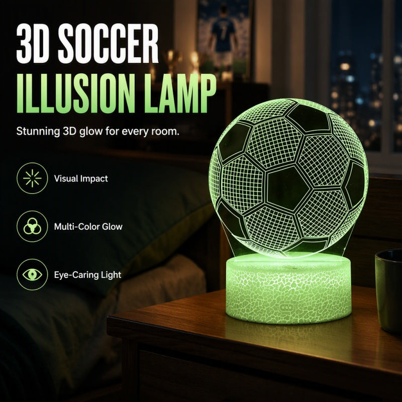 ⚽💡 Glow Soccer Licht – LED, 16 Farben, Fernbedienung – perfekte Dekoration für kleine Kicker! ⚡