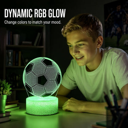 ⚽💡 Glow Soccer Licht – LED, 16 Farben, Fernbedienung – perfekte Dekoration für kleine Kicker! ⚡