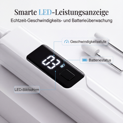 ⏳Zeitlich begrenztes Angebot⏳ 💅 Professionelles elektrisches Nagelfräser-Set – Hornhautentfernung, austauschbare Aufsätze & intelligentes LED-Display ✨