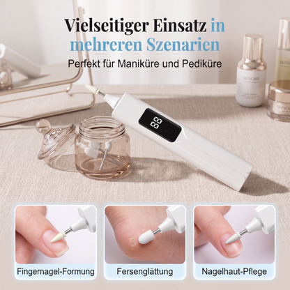 ⏳Zeitlich begrenztes Angebot⏳ 💅 Professionelles elektrisches Nagelfräser-Set – Hornhautentfernung, austauschbare Aufsätze & intelligentes LED-Display ✨