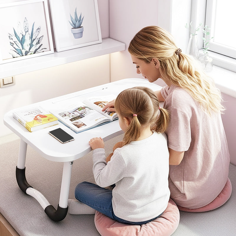 💻🛏️ Faltbarer Bett-Laptoptisch – Becherhalter, rutschfest & platzsparend – perfekt für Sofa & Bett! 🌟