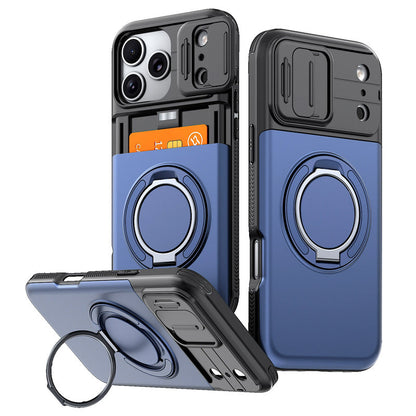 📱 Stoßfeste Handyhülle mit Kartenfach & Kameraschutz – für iPhone 11–17, in 5 Farben 🛡️✨