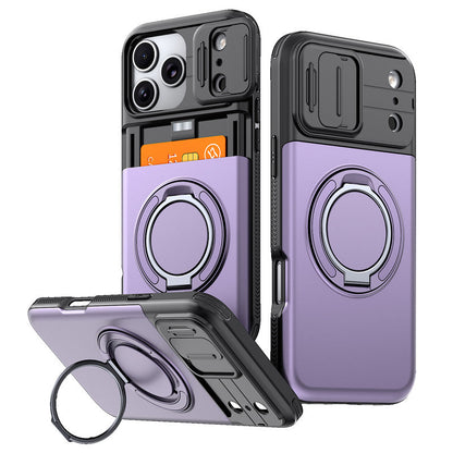 📱 Stoßfeste Handyhülle mit Kartenfach & Kameraschutz – für iPhone 11–17, in 5 Farben 🛡️✨