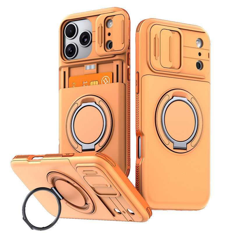 📱 Stoßfeste Handyhülle mit Kartenfach & Kameraschutz – für iPhone 11–17, in 5 Farben 🛡️✨