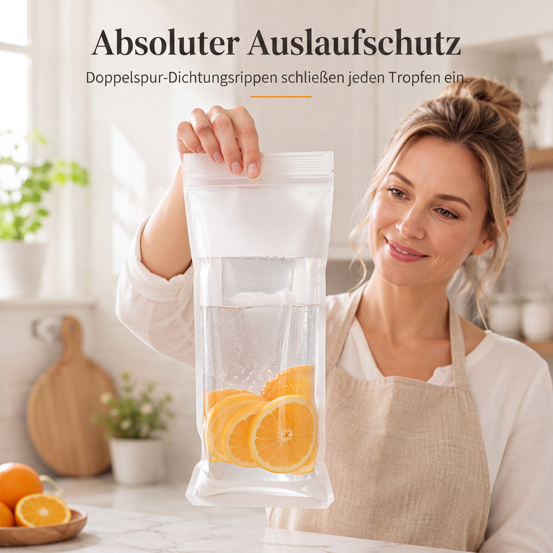 ♻️✅ Wiederverwendbare verdickte Lebensmittelaufbewahrungsbeutel | Auslaufsicher & Geruchsbeständig Frischhaltebeutel für Küche & Lebensmittel