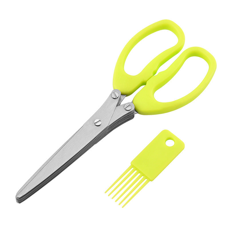 ⏳ 50% RABATT! ✂️ 5-Klingen-Kräuterschere – Mehrlagiger Küchen-Kräuterschneider | Schnell Schnittlauch, Petersilie, Frühlingszwiebeln & frische Kräuter hacken | Schnell, einfach & ohne Chaos